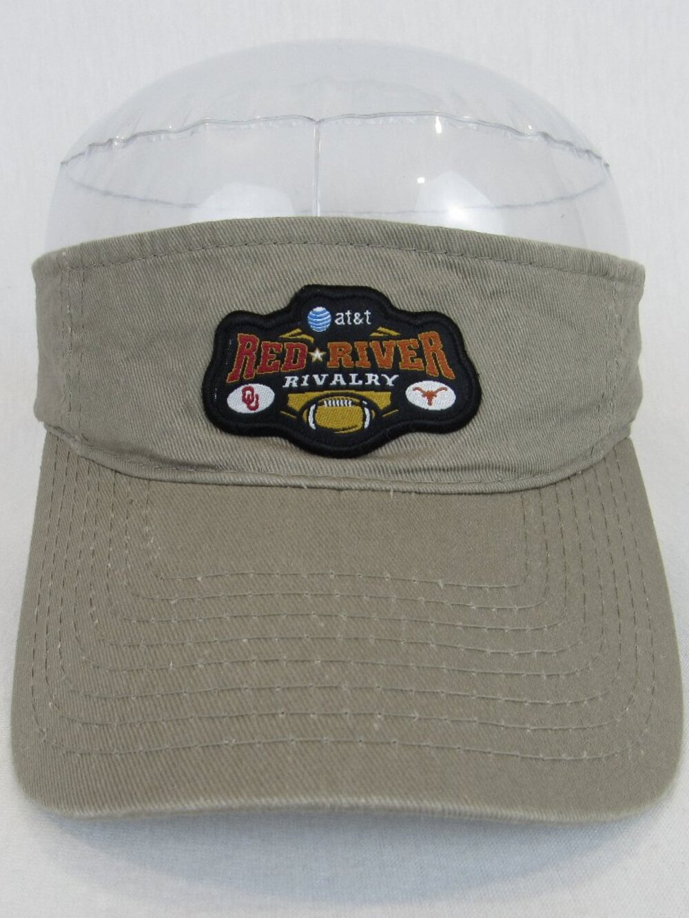 Red River Rivalry Texas Longhorns vs Oklahoma University Sooners OC Visor Khaki